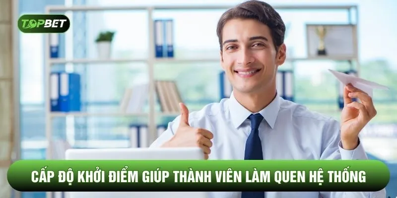 Cấp độ khởi điểm giúp thành viên làm quen hệ thống 