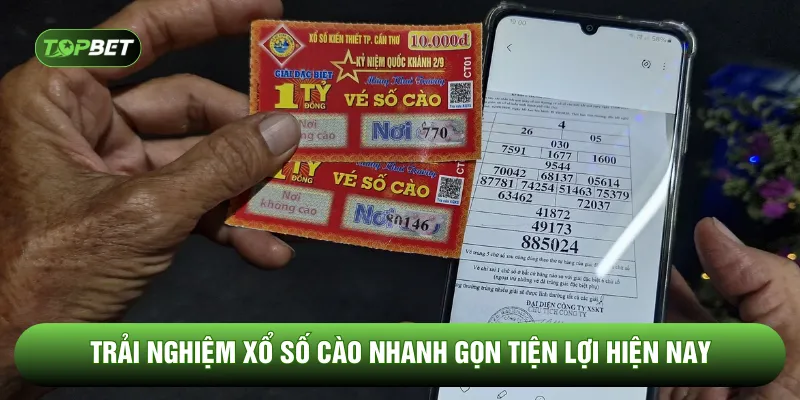 Trải nghiệm xổ số cào nhanh gọn tiện lợi hiện nay